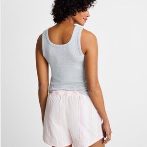 Pink Striped pajama shorts